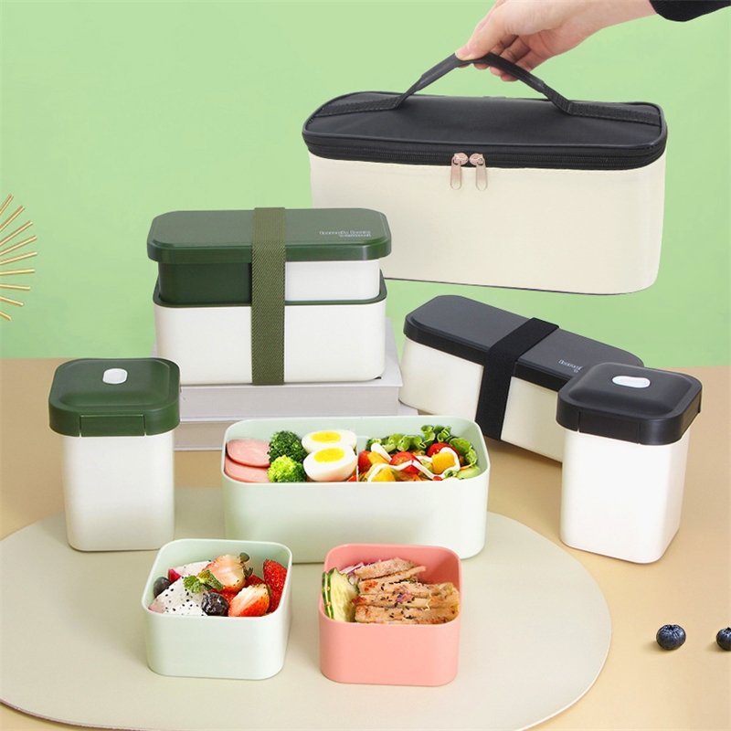 Double Compartment Lunch Box M - Meal Prep Japanese Food review and price