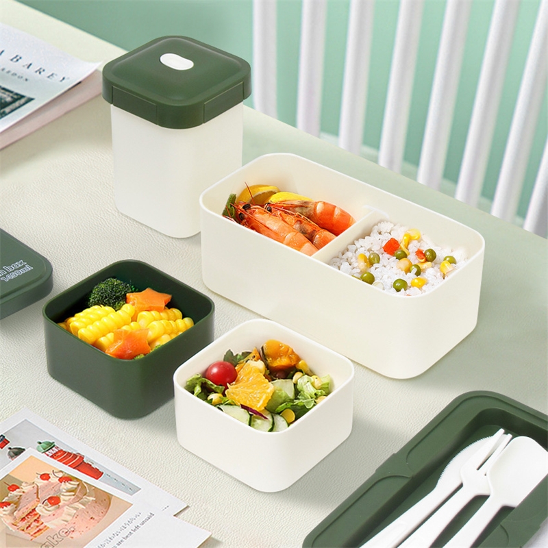 Double Compartment Lunch Box M - Meal Prep Japanese Food review and price