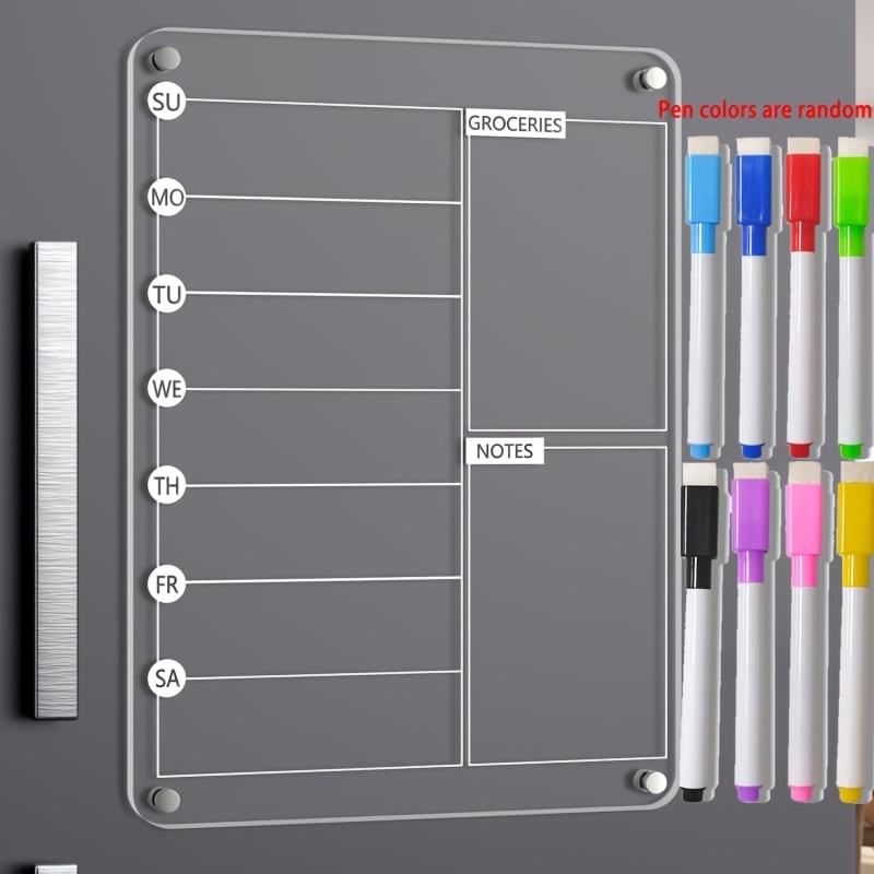 Acrylic Meal Planner Magnetic  - Meal Plan Notepad review and price