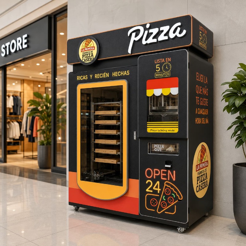 Food Safe Pizza Vending Machin - Meal Prep Vending Machine review and price