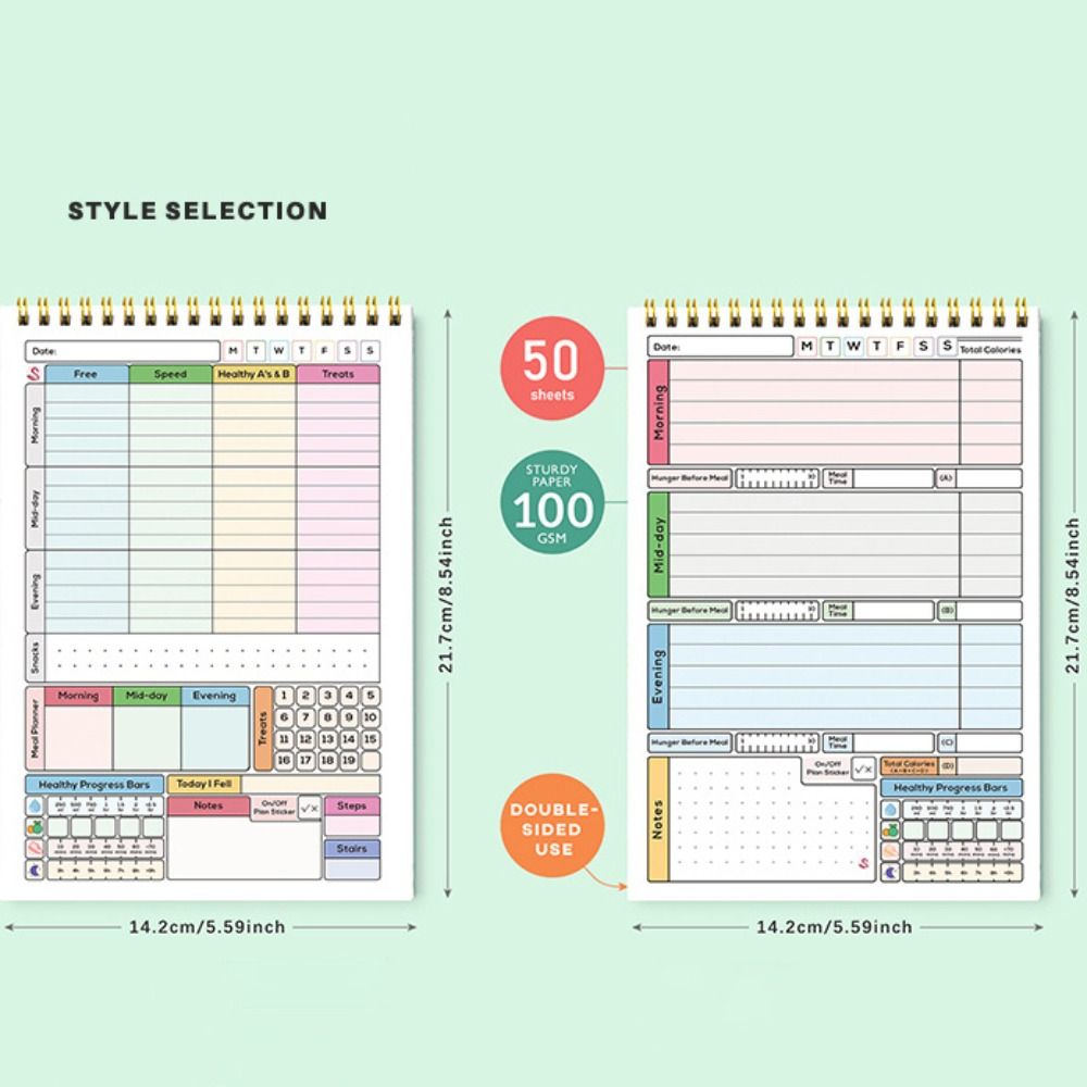 New A5 Daily Calorie Planner N - Meal Plan Notepad review and price