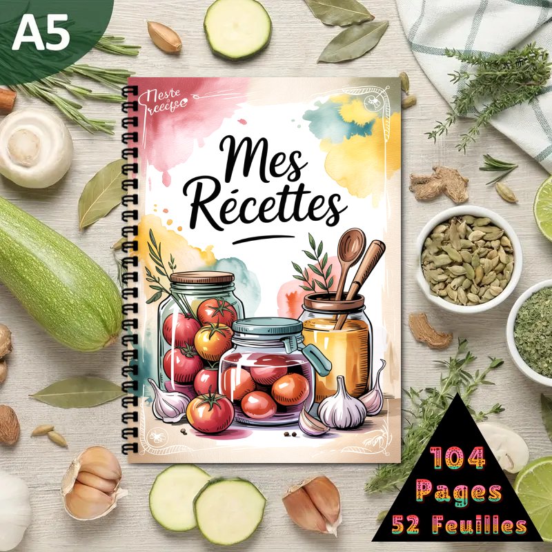 A5 French Special Recipe Book, - Meal Plan Notepad review and price