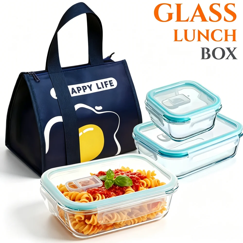 BPA-Free Glass Lunch Box Recta - Meal Prep Burrito review and price