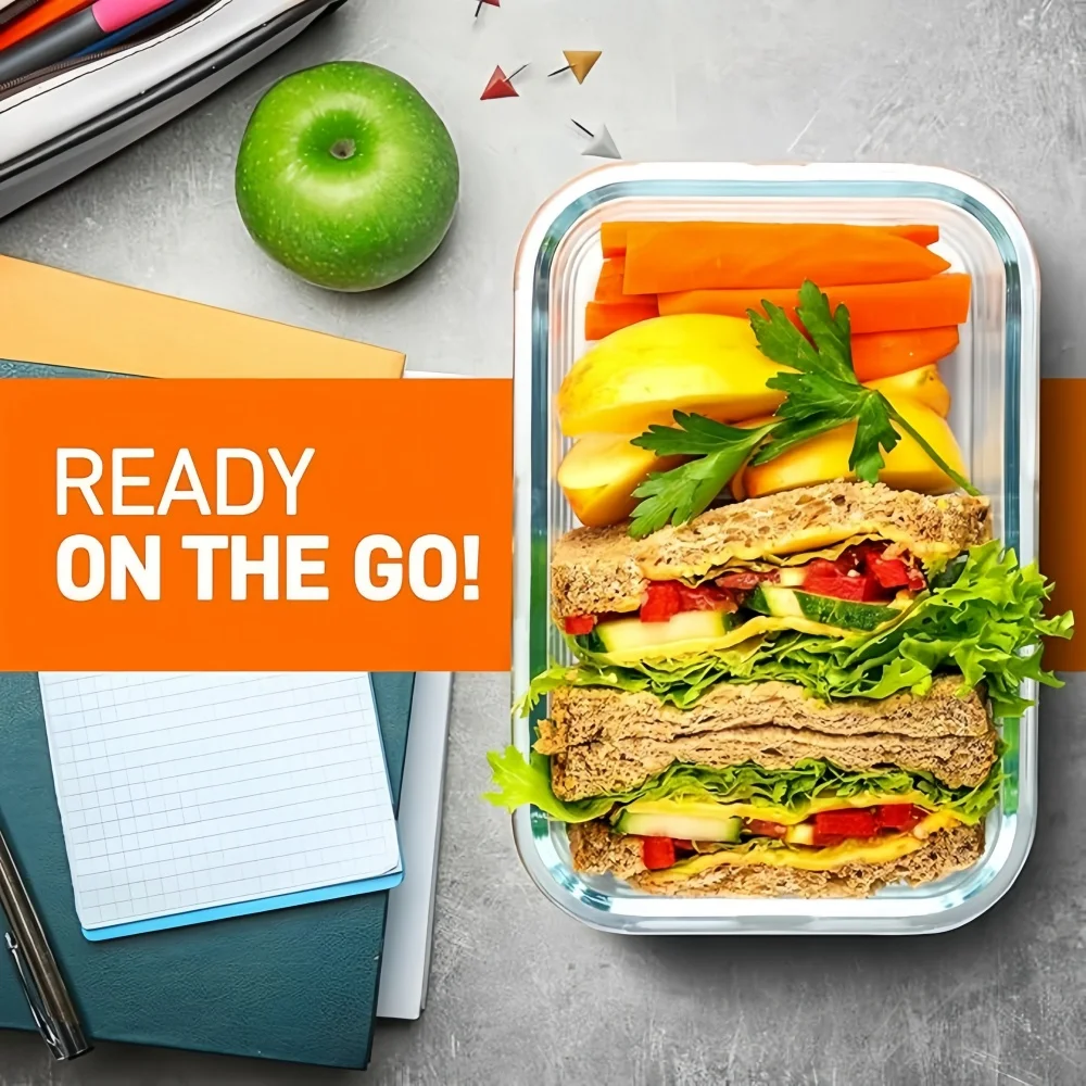 BPA-Free Glass Lunch Box Recta - Meal Prep Burrito review and price