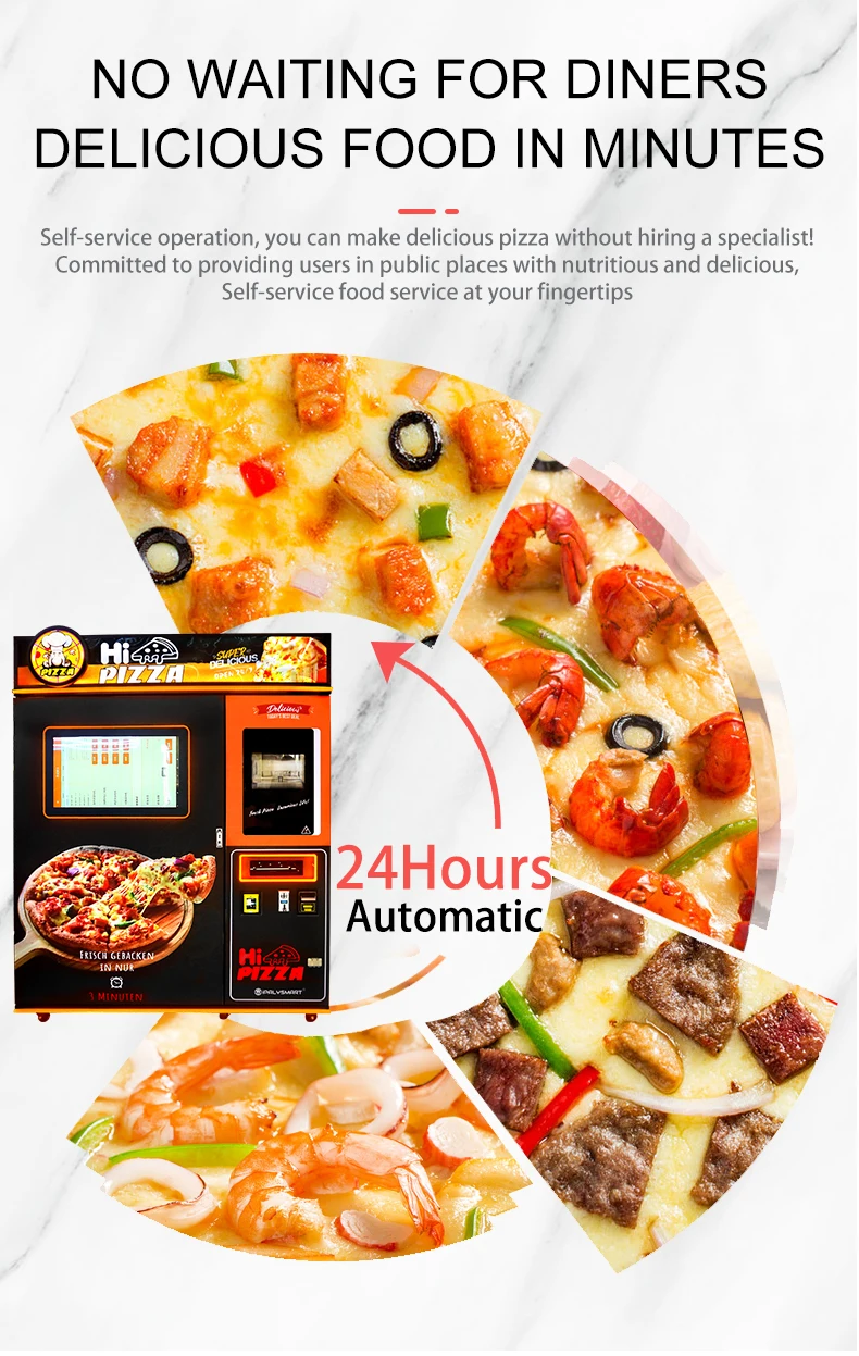 Customized Fully Automated Piz - Meal Prep Vending Machine review and price