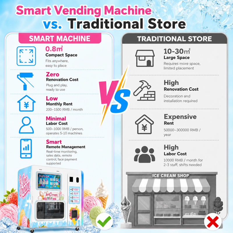 Ice Cream Vending Machine 3 Fl - Meal Prep Vending Machine review and price