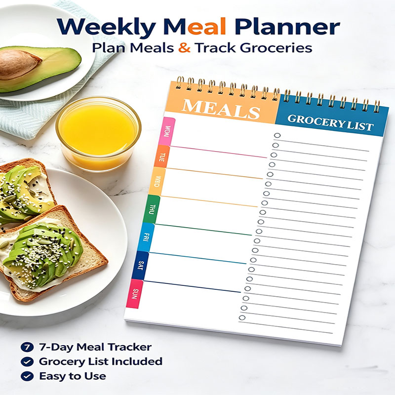 Weekly Meal Planner Notepad 5. - Meal Plan Notepad review and price