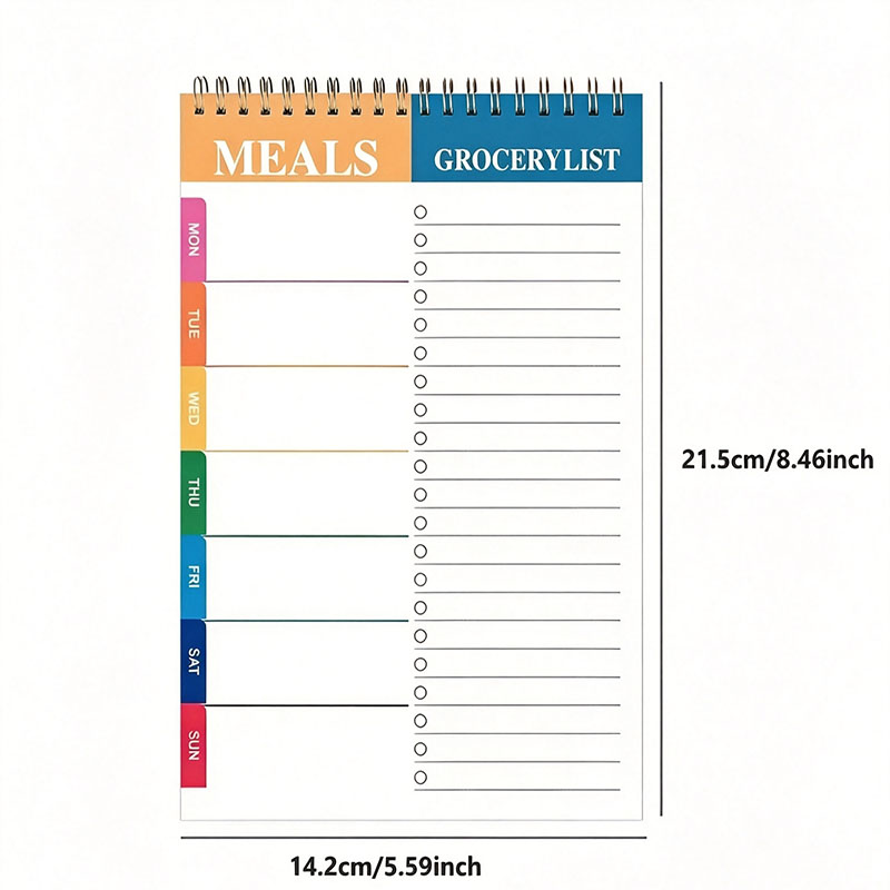 Weekly Meal Planner Notepad 5. - Meal Plan Notepad review and price