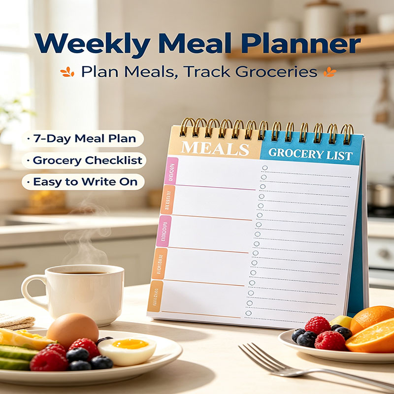 Weekly Meal Planner Notepad 5. - Meal Plan Notepad review and price