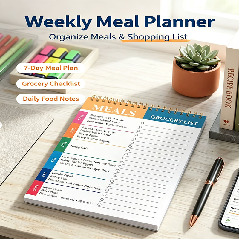 Weekly Meal Planner Notepad 5. - Meal Plan Notepad review and price