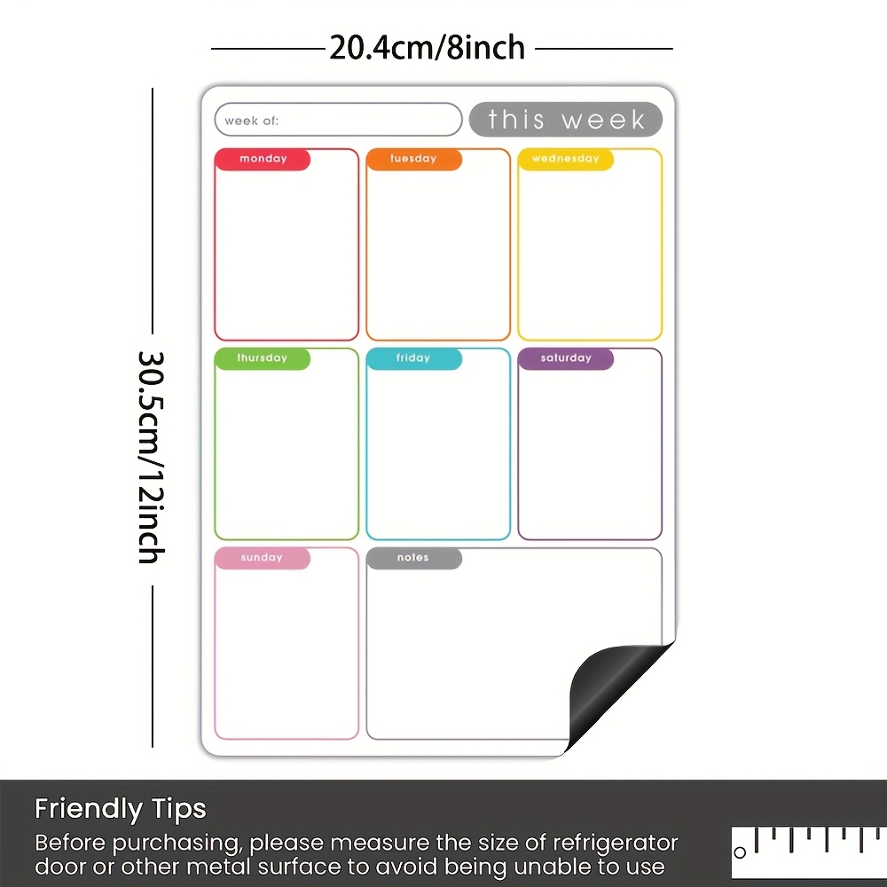 A4 Magnetic Weekly Planner, Er - Meal Plan Notepad review and price