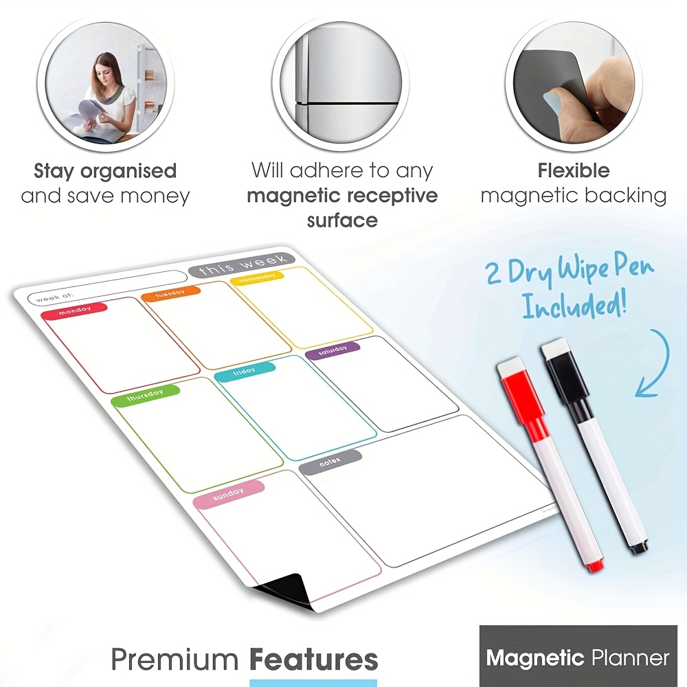 A4 Magnetic Weekly Planner, Er - Meal Plan Notepad review and price