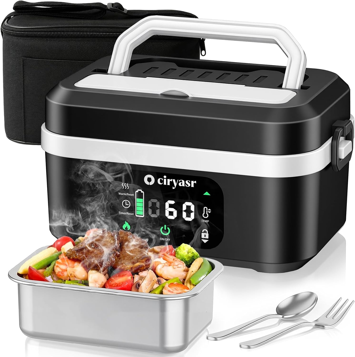 Powerful Electric Lunch Box, 1 - Meal Prep Bag review and price