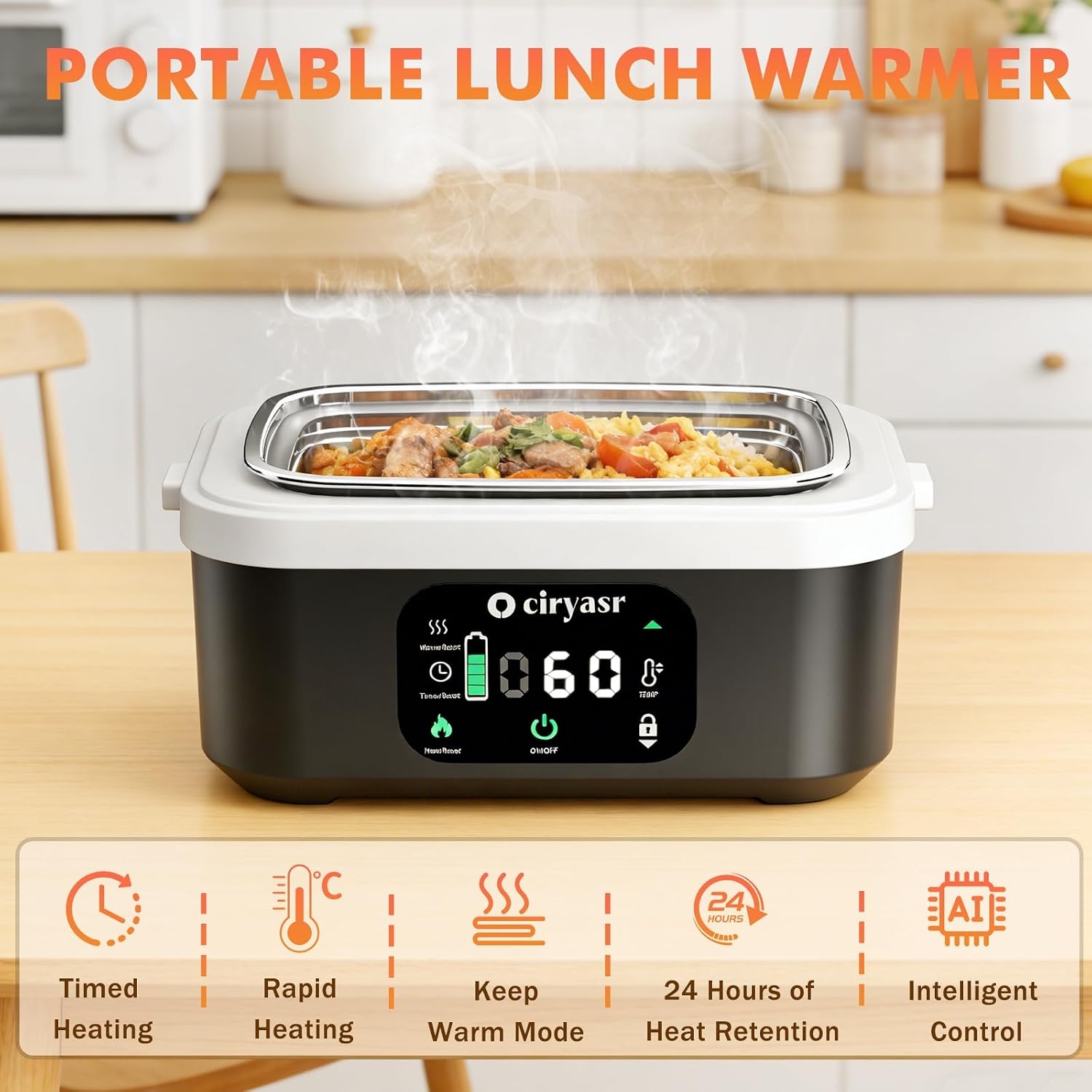 Powerful Electric Lunch Box, 1 - Meal Prep Bag review and price