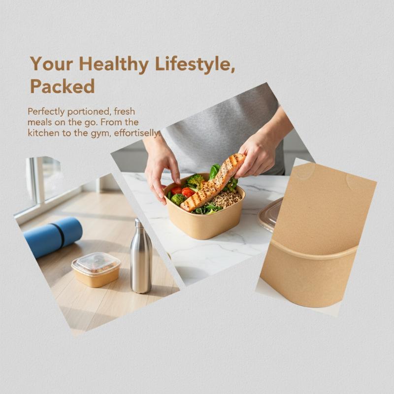 @*Disposable Square Kraft Pape - Meal Prep Delivery review and price