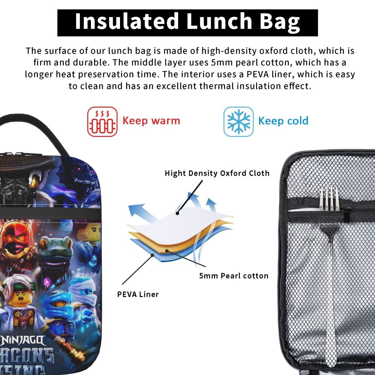 Custom N-Ninjagos Hero Team Re - Meal Prep Bag review and price