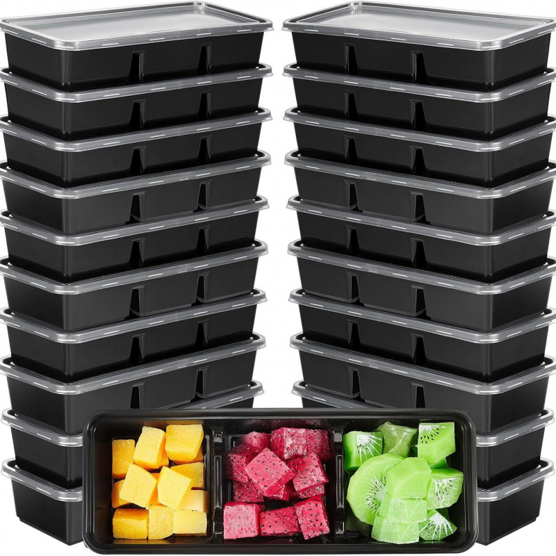 【25-Count 3-Section Food Conta - Meal Prep Japanese Food review and price