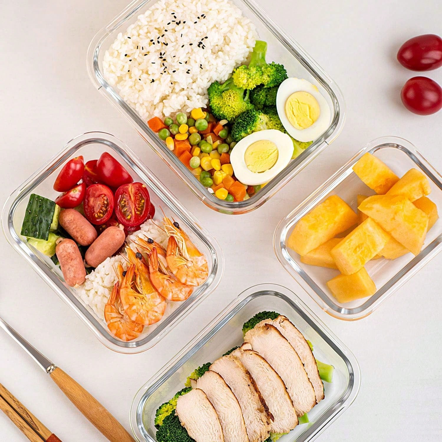 10 Pack Glass Meal Prep Contai - Meal Prep Food review and price