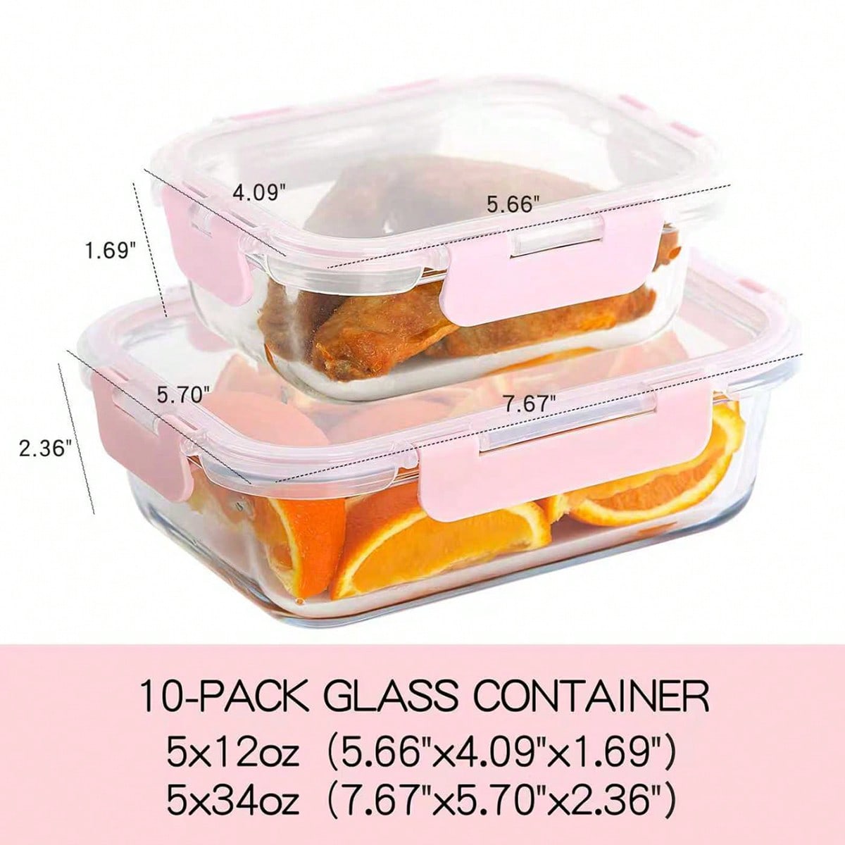 10 Pack Glass Meal Prep Contai - Meal Prep Food review and price
