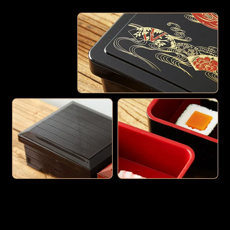 Japanese Lunch Box Sushi Box F - Meal Prep Japanese Food review and price