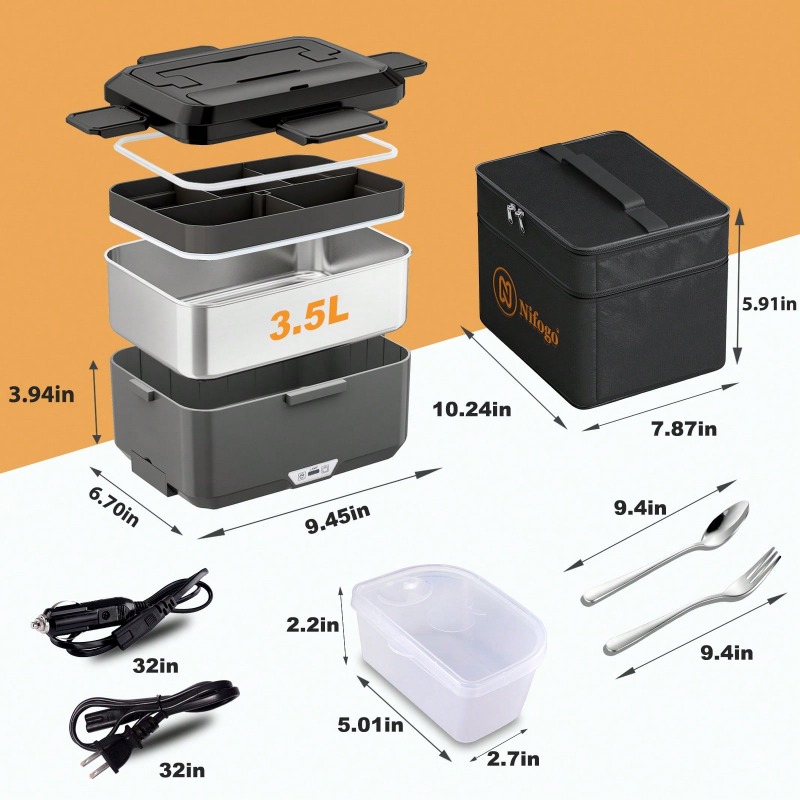 Dual‑Use Electric Heated Lunch - Meal Prep Bag review and price