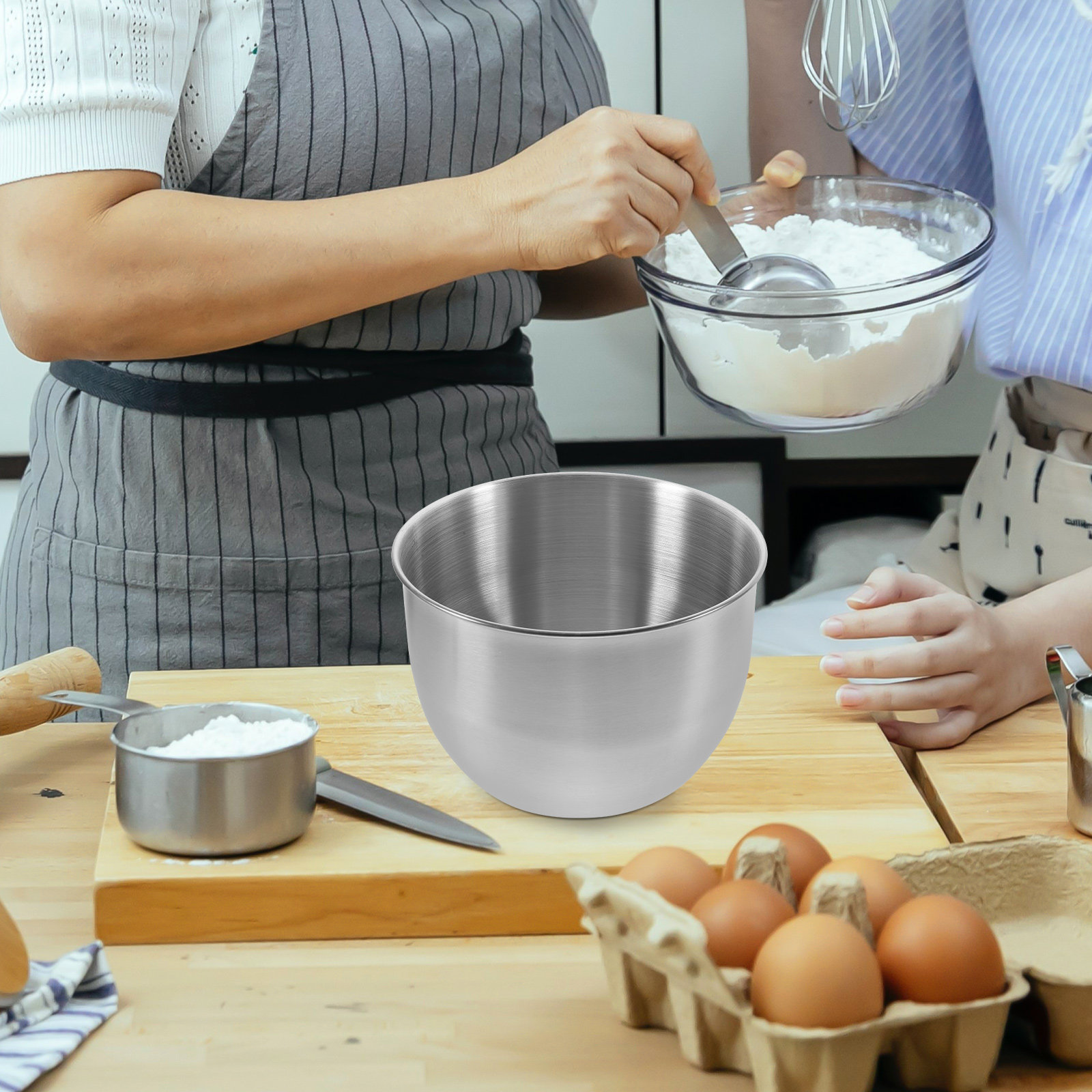 Deep Stainless Steel Mixing Bo - Meal Prep Food review and price