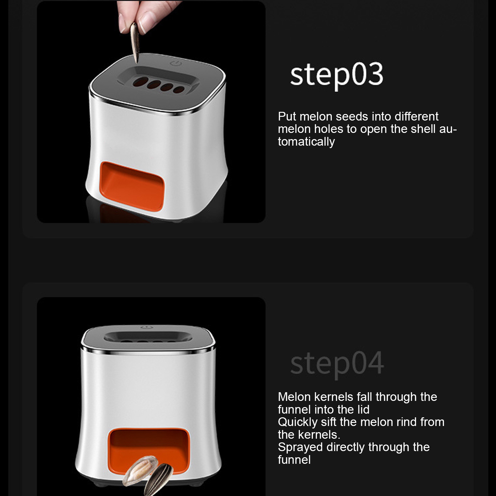F5 White Automatic Melon Seed  - Mango Splitter Tool review and price